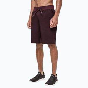 Lululemon T.H.E. Short Luxtreme Liner 9" Men's S Heathered Dark Adobe Burgundy